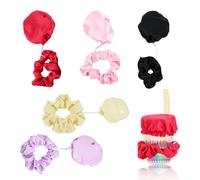 5Pcs Drink Covers Anti Spike and Scrunchie Hair Band, Anti Spike Drink Covers with Elastic Design, Practical Cup Covers for Drinks for Girls Women Clubs Bars Parties Fits Most Cups