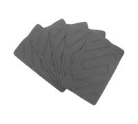 5pcs Driver Floor Mat Repair Patch for Car Carpet, PVC Heel Plate | Non Slip Backing, Automotive Interior Use, Universal Fit for Driver Foot Area, Extends Mat Life