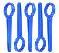 5pcs Drum Cap Spanner Opener Set for 20L and 30L Plastic Buckets, Robust Plastic Material, Designed for Industrial and Household Use to Open Bucket (Blue)
