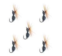 5pcs Dry Fly Black Ants Fly Fishing Tackle with Hook
