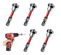 5pcs Drywall Screw Setter, Magnetic Screwdriver Bits, 1/4" Hex Shank Drywall Screwdriver, Plasterboard Screws Locating Batch Head Drywall Tools, 50mm