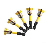 5Pcs Drywall Screwdriver Bit, Magnetic Positioning Screwdriver Bits Drywall Screw Setter for Plasterboard Screw Hex Shank Positioning Bit Batch Head