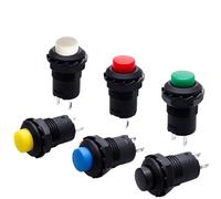 5PCS DS-228 3A /125VAC 1.5A/250VAC On/off latching Momentary Push Button Switches DS-428 locking Self Push Button Switch(Momentary YELLOW,20PCS)