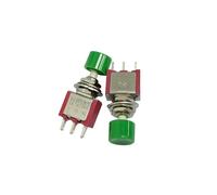 5Pcs DS-612 3Pin C-NO-NC 6mm Momentary Self-reset green Push Button Switch ON-(ON) 5A/120V Toggle Switches PAJPXPCD