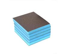 5pcs Dual Sided Abrasive Sanding Sponge Pads Flexible Foam Sandpaper Blocks for Wet Dry Applications with Long Lasting Use