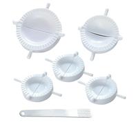 5Pcs Dumpling Molds, 1Pc Stuffing Spoon, Kitchen Cooking Mold, Manual Dumpling Molding Tool, Wonton and Dough Mold