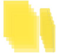 5PCS Dyslexia Overlays A4, Yellow Overlays for Reading Dyslexia | Dyslexia Aids with 5 Reading Ruler, for Irlens Syndrome Read Beginner and ADHD, for Adults Children, Reduce Visual Stress