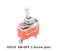 5pcs E-TEN1322 1021 1122 1221 1321 Toggle Switch SPST DPDT 250V 15A 2 3 Position Latching on-off on-on on-off-on Cap Waterproof IDGTTLDF(1021S ON OFF)
