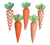 5pcs Easter Fabric Carrots Decorations, Felt Carrot Craft, Easter Hanging Ornament for Home Wedding Farmhouse Basket Bowl Fillers Tiered Trays Decorations