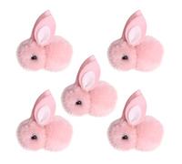 5PCS Easter Stuffed Mini Bunny Easter Bunny Doll Decoration (One Size)