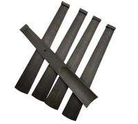 5pcs Ebony Black Wood Violin Fingerboard With Nut 4/4 3/4 1/2 Fiddle Fretboard(Color:1-2)