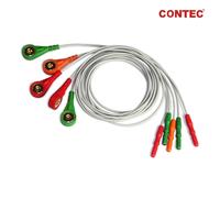 5pcs ECG cable EKG Snap Lead Wire for CONTEC ECG/EKG Holter TLC9803 TLC5007