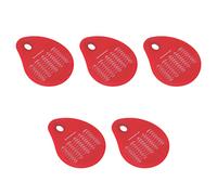 5pcs Eco-friendly Silicone Bench Scraper, Nonstick Silicone Dough/Bowl/Pastry/Cake Scraper with Finger Hole for Kitchen, Bakery, Cake Decorations (Red)