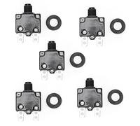 5pcs Electric Air Compressor Circuit Breaker Overload Over Current Switch 12A 15A 17A Protector de interruptor Push Button Reset Circuit Breaker (17A)