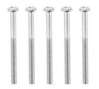 5pcs Electric Bass Pickup Screws Steel Silver 3x34mm | Replacement Fixing Set for Guitar Repair and Upgrades, Easy Installation, Wear Resistant Steel, Silver Finish