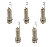 5Pcs Electric Guitar Bass 6.35mm Socket Long Threaded Socket Cylinder Input Output Plug Sockets Guitar Accessories