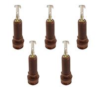 5Pcs Electric Guitar Bass 6.35mm Socket Long Threaded Socket Cylinder Input Output Plug Sockets Guitar Accessories