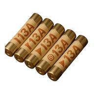5pcs Electrical Fuses, 13 A amp 240 V Volt Household Domestic Mains Plug Ceramic Fuses, Ceramic Tube Cartridge Fuse for UK Plugs (5)