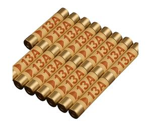 5pcs Electrical Fuses, 13 A amp 240 V Volt Household Domestic Mains Plug Ceramic Fuses, Ceramic Tube Cartridge Fuse for UK Plugs (15)