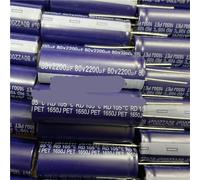 5PCS electrolytic capacitor 80v 2200uf high frequency low resistance(22x40)