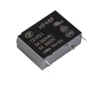 5pcs Electromagnetic Relay HF46F Series - 5V, 12V, 24V, 5A, 4 Pins Normally Open Relay for Automation Control(HF46F-12-HS1 12V)