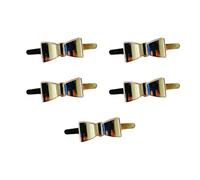 5pcs Elegant Bows Design Metal Bag Accessories for Handbags and Backpacks with Smooth Surfaces and Easy Installation