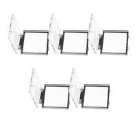 5pcs Elevator Button Protector Plastic Safety Cover for Power Switch | Routine Maintenance Access, Black Plastic, Easy Installation, for Malls and Property Management Use