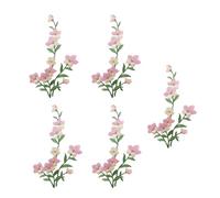 5PCS Embroidery Appliques Embroidered Flower Iron On Patches Sew On Fabric Patches for Wedding Dress Jeans Jackets Bag Flower for Jackets