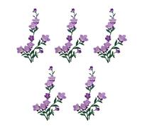 5PCS Embroidery Appliques Embroidered Flower Iron On Patches Sew On Fabric Patches for Wedding Dress Jeans Jackets Bag Flower for Jackets