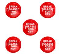 5pcs Emergency Door Key Lock Box Wall Mounted Plastic Red Key Box