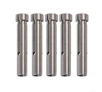 5PCS Engraving Bit Chuck Adapter 3/3.175mm to 2.35mm Shank Collet Reducer Sleeve for Router Tools, Stainless Steel Drill Converter(3.17MM to 2.35MM)