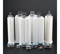 5pcs Epoxy Resin Gun Dual Cartridges Plastic Resin Mixer Dual Cartridges Suitable for 1:1 2:1 10:1 50mlAB Glue Gun 10-1 5Pcs