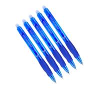 5Pcs Erasable Gel Inks Pen Anti Slip Triangular Grip Retractable 0.5MM Tip for Journaling Note Taking Press