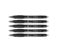 5Pcs Erasable Gel Inks Pen Anti Slip Triangular Grip Retractable 0.5MM Tip for Journaling Note Taking Press