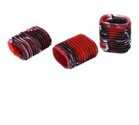 5pcs Ergonomic Fishing Reel Grip Non-Slip Rubber Handle for Better Sensitivity and Control Ideal for Fishermen Mixed Colors (Red Black)