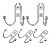 5pcs European Style Zinc Alloy Double Wall Hook for Cabinet Hanging