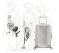 5PCS Extra Large Clear Plastic Storage Bags, 100 * 152cm Heavy Duty Storage Bags, Flat Large Plastic Bags for Luggage, Suitcase, Furniture, Quilts, Plush Toys, Office Chairs