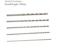 5Pcs Extra Long for HSS High Speed Steel Drill Bit Set 2mm 3mm 3.5mm 4mm 5mm, 150mm Precision Drill Bits for Wood, Metal, Plastic and Aluminium Drilling, Compatible