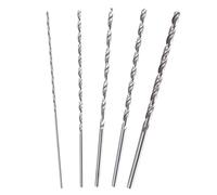 5PCS Extra Long Twist Drill Bit Set, 150mm Long High-Speed Steel Wood Drill Bits, 2MM 3MM 3.5MM 4MM 5MM Hardness Spiral Wood Drill Bit Straight Shank Set for Drilling Tool Wood Plastic Hard Metal