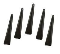 5pcs Eye Cream Spoon Zine-Alloy Makeup Tool Black Portable