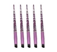 5pcs Eyebrow Brush Set with Glitter Handle Soft Hair | Shape and define brows with soft synthetic fiber brow brushes for precise makeup application at home or travel