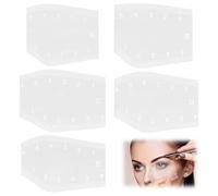 5PCS Eyebrow Stencils Ruler, Eyebrow Mapping Tool Set with Flexible Rulers for Precise Shaping, Reusable Stencils for Makeup Professionals, and Beginners