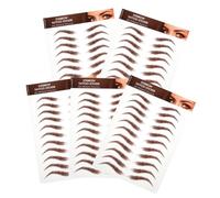 5pcs Eyebrow Stickers Peel Off Simulation Eyebrow for Grooming and Shaping Temporary Waterproof Transfers for Natural Looking Eyebrows