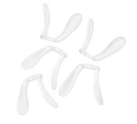 5pcs Eyeglasses Pads U Shaped Silicone Plastic Matte Finish