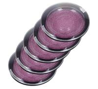 5pcs Eyelash Case with Lid, Black Base Travel Storage | Plastic Compact Box, Keeps Strips Visible and Clean, Pink Card Insert with Tray, for On-the-go Touch-ups