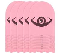 5pcs Eyelash Measuring Tool Pink Plastic Ruler for Extensions