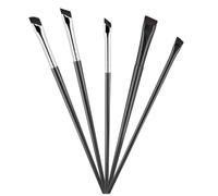 5Pcs Eyeliner Brushes Angled Eyebrow Concealer Brushes Ultra Thin Flat Angle Eye Makeup Brush for Eyebrow Corrector Eye Brow Brush for Women Precision Lining Beauty Cosmetic Tool