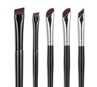 5Pcs Eyeliner Brushes Fine Angled Eye Liner Ultra thin Precision Makeup Brushes Set Eyebrow Brush Sickle Point Eye Line Applicator Tool for Beauty Cosmetic Women