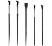 5Pcs Eyeliner Brushes, Ultra-thin Fine Angled Eye Liner Precision Makeup Brushes Set, Slanted Flat Angle Eyeliner Brushes for Precision Liner
