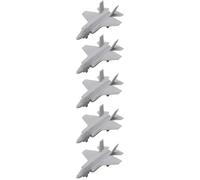 5PCS F-35A Lightning II Fighter Aircraft DIY Model 1/2000-1/350 Scale Model Fighting Aeroplane Battle-plane DIY Scene Assembly Mould(1/400 (38.5mm))